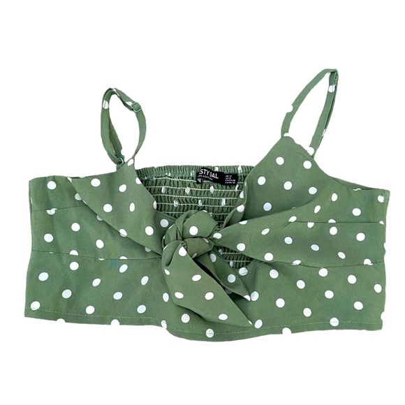 Nasty Gal Tops - NASTY GAL POLKA DOT BRA TOP SIZE 8